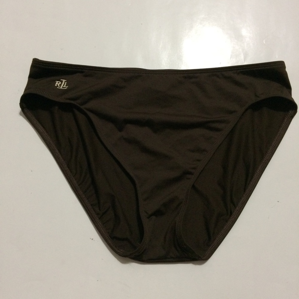 Lauren Ralph Lauren Brown Bikini Bottoms